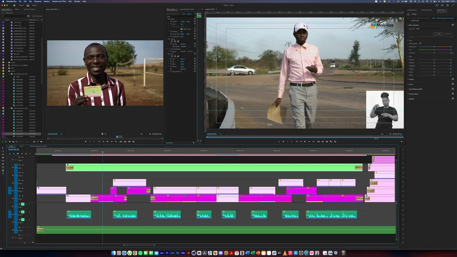 Produção Audiovisual para Mobilize Moçambique #1: frame