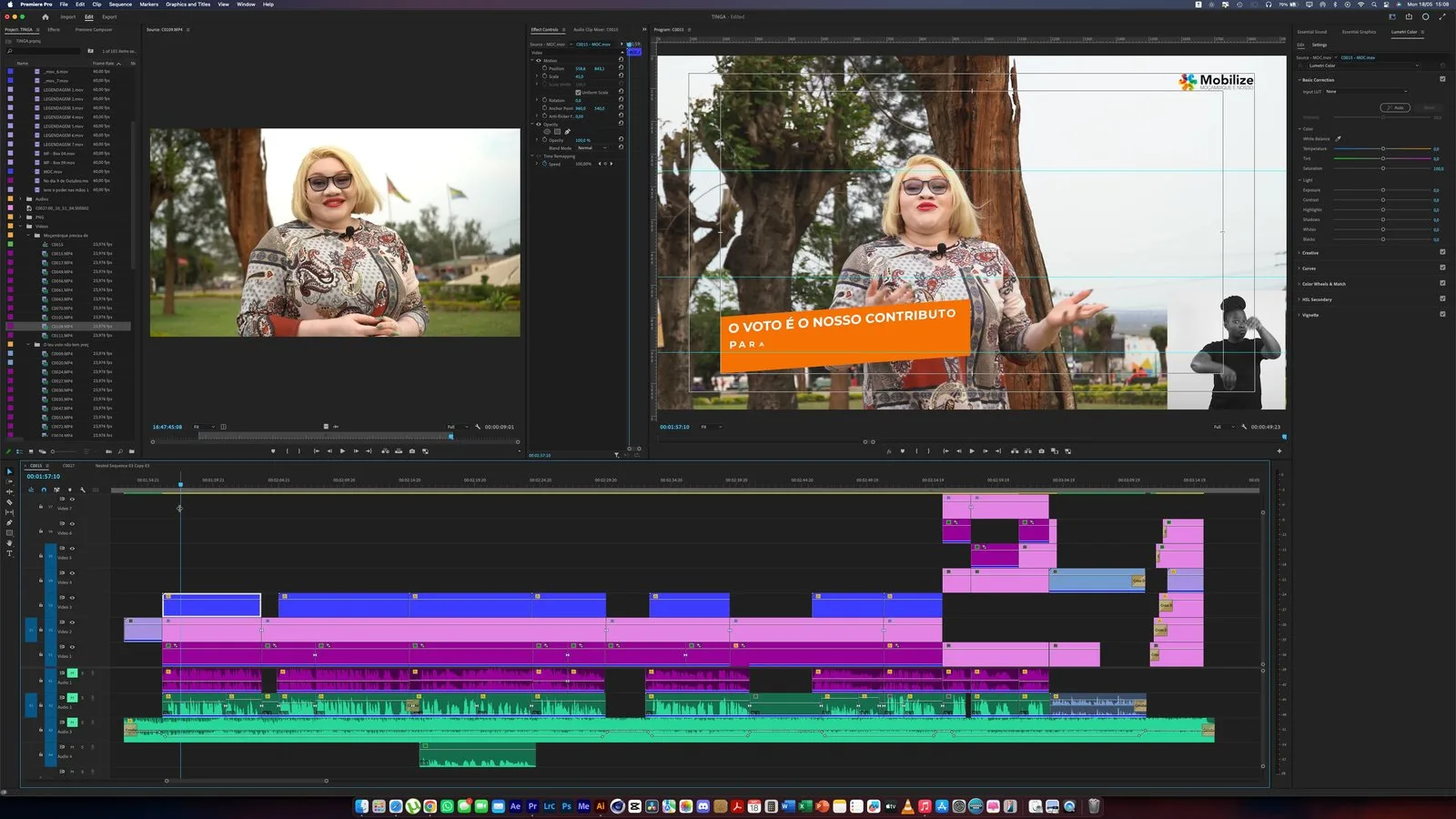 Produção Audiovisual para Mobilize Moçambique #2: frame