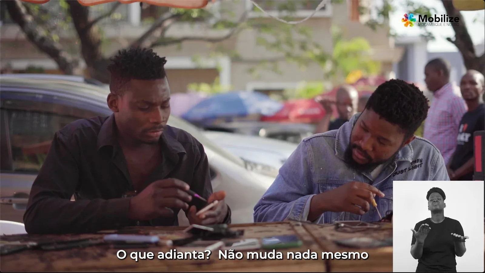 Produção Audiovisual para Mobilize Moçambique #3: frame